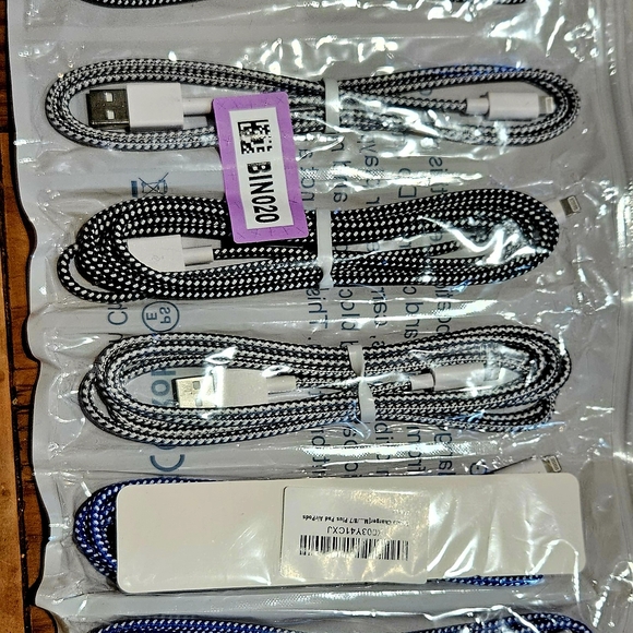 Braided USB Charging Cable - Black and White - Picture 1 of 1